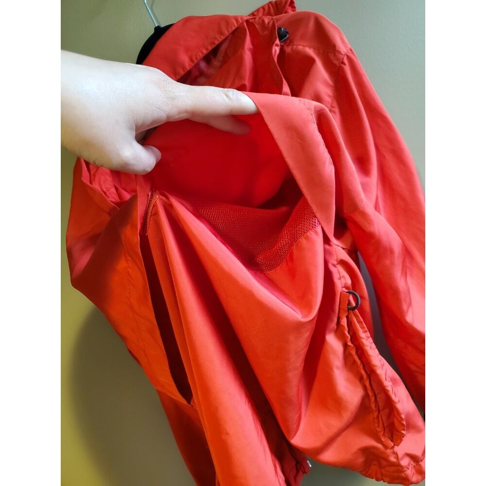 Eddie Bauer Red Lightweight Nylon Jacket Sz L Gorpcore Outdoors Hiking Camping - Picture 3 of 12